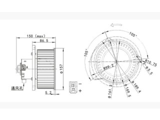 Мотор отопителя для Hitachi ZAX200-3 ZAX240-3 ZAX330-3