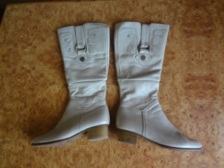 Сапоги женские кожаные демисезонные, р.37