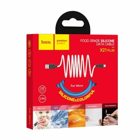 usb-kabel-hoco-x21-plus-silicone-microusb-24a-1m-silikon-siniicernyi-big-0